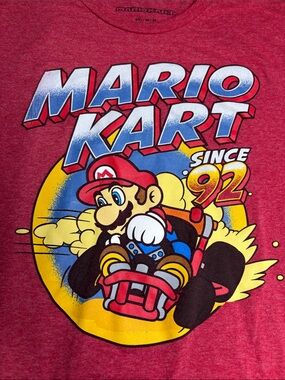 Nintendo Mario Kart Graphic Tee - Red, Blue, Yellow